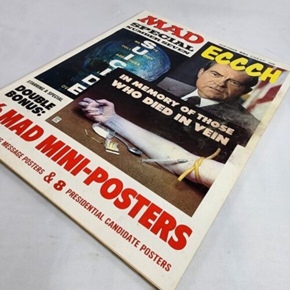 Mad Magazine - 1972 Mad Special Number 7 - w/ 16 Mad Mini-Posters Bonus‎ Inserts - Picture 2 of 4